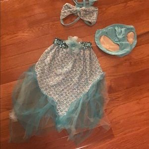 Mermaid Bathing Suit and Cover-Up, Size 2-4